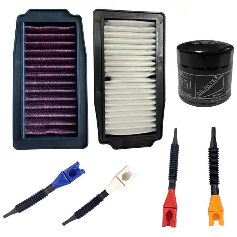 Воздушный фильтр для мотоцикла, масляный фильтр Combo для Haojue SUZUKI GSX250R GW250S/F DL250, защита двигателя, обслуживание, запасные части