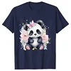 Cute Panda Printed T-Shirt Women Summer Short Sleeve Y2k Tops Fashion Hip Hop Tee Clothes Breathable Comfortable Casual T Shirt 2