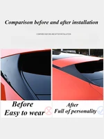 For XPeng G6 Car rear window carbon fiber texture trim panel shutter protective cover modification accessories 3