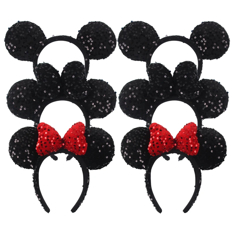Neue Große Samt Große Bowknot Maus Ohren Stirnband Für Mädchen Klassische Haarband Kinder Festival Party Cosplay DIY Haar Zubehör – Detail 11