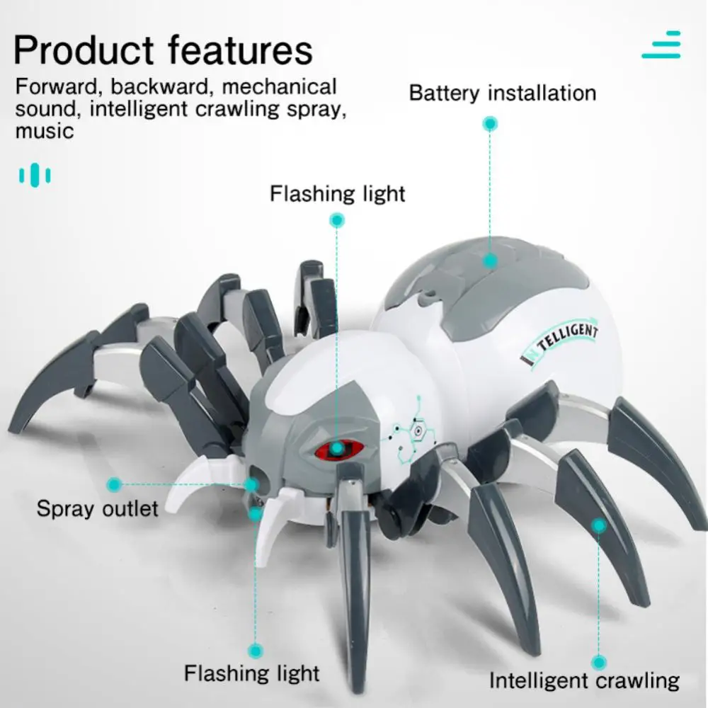 Realistic Trick Toy Plastic Christmas Gift Funny Electric Remote Control Animal Under Old Children Toy Electronic Pet