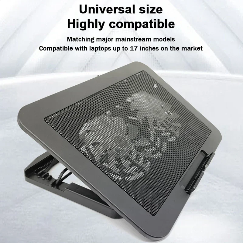 7 Height Adjustable Air-cooled Cool Wind Gaming Laptop Cooler Large Size For 12-17'' Tablet Notebook Cooling Pad 1200_voghion.com