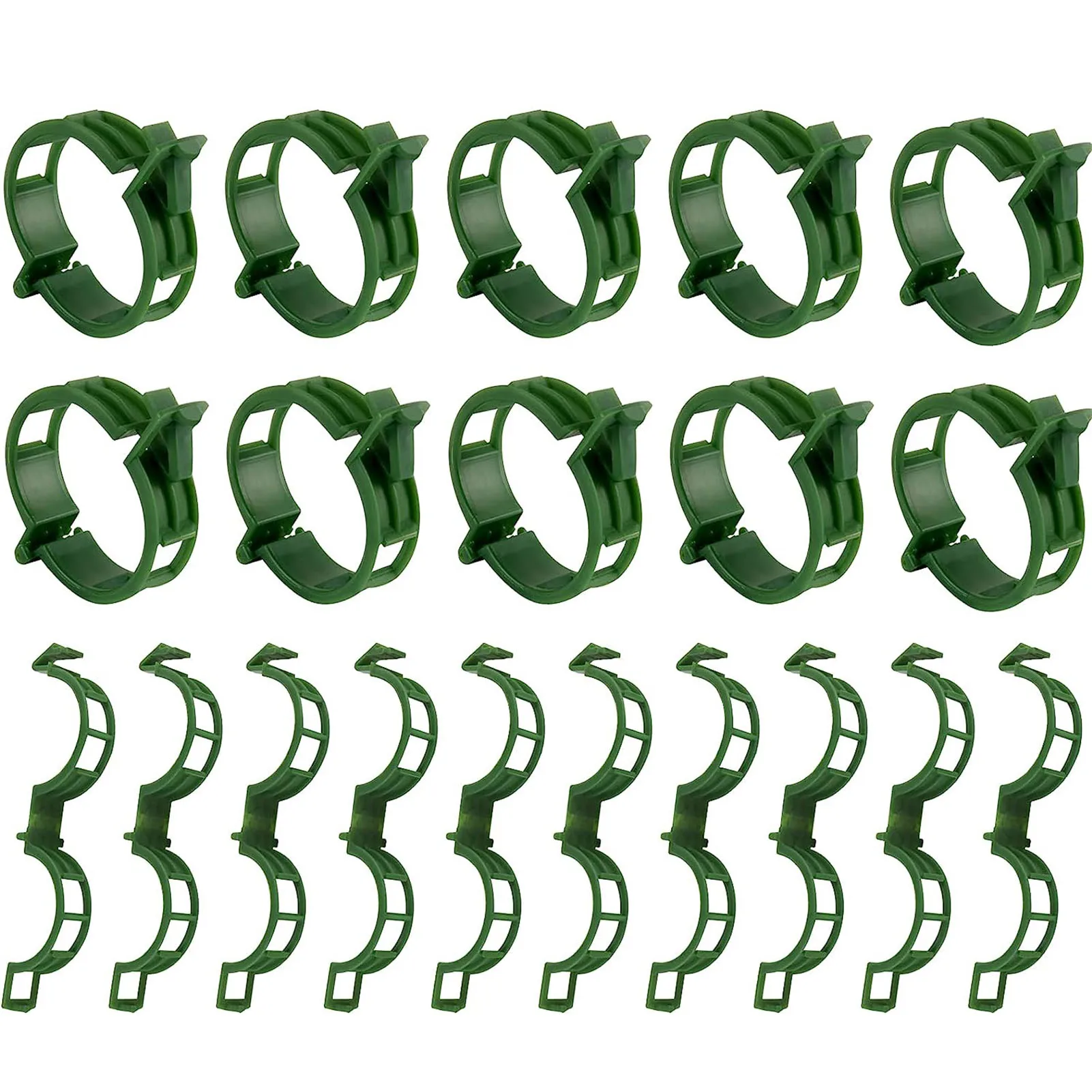 

100 Pcs Plant Vegetable Supporting Clips Keeping Pla Grow Upright Clips for Garden Planting Accessories