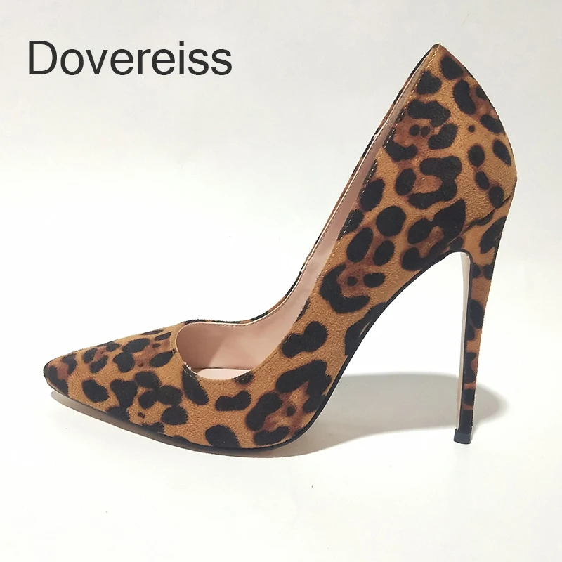 

Dovereiss 2023 New Women's Shoes Summer Fashion Pure Color Sexy Black Pointed Toe Slip On Stilettos Heels Pumps Big Size41 42 43