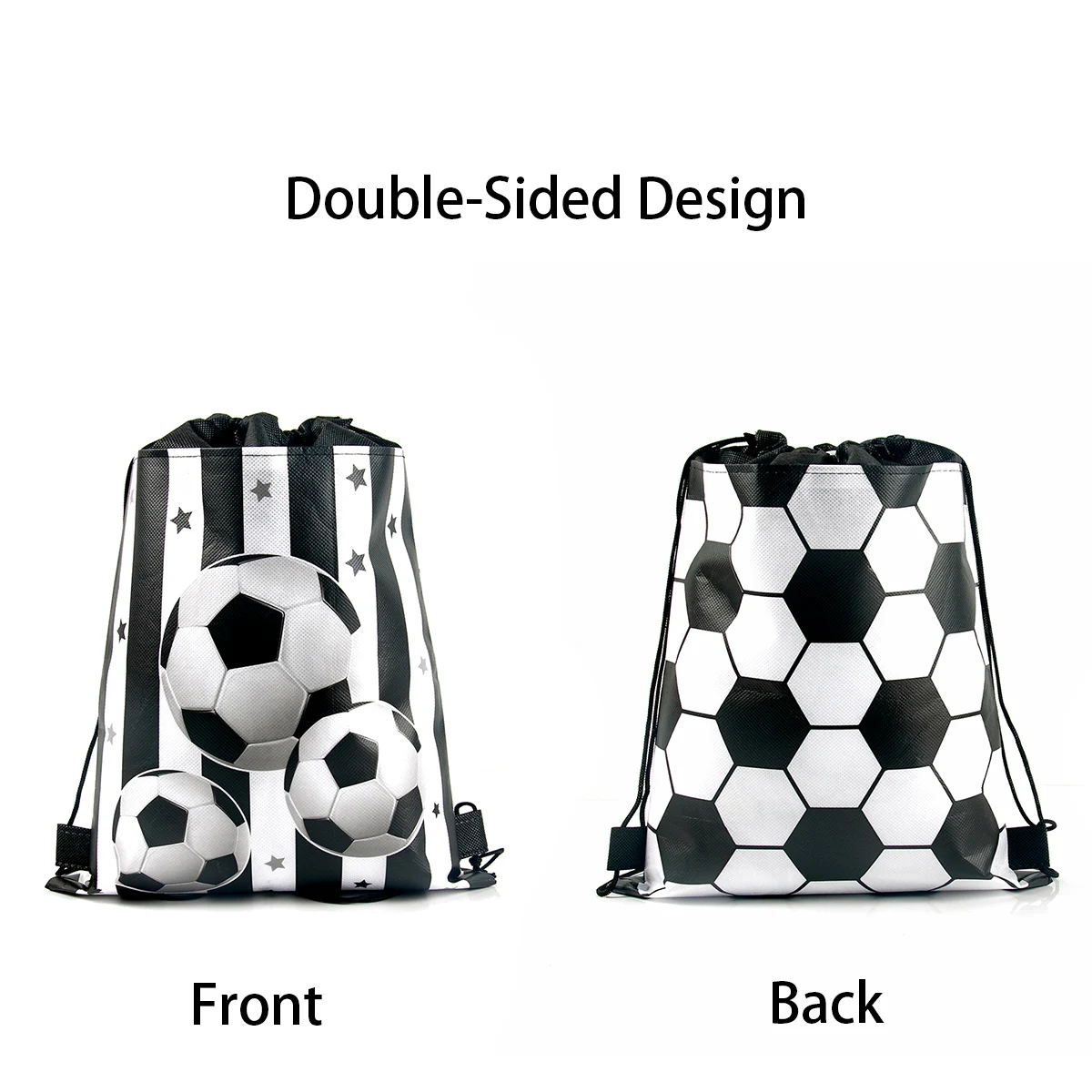 Party Favors Soccer String Bag Small Sport Drawstring Soccer Bags