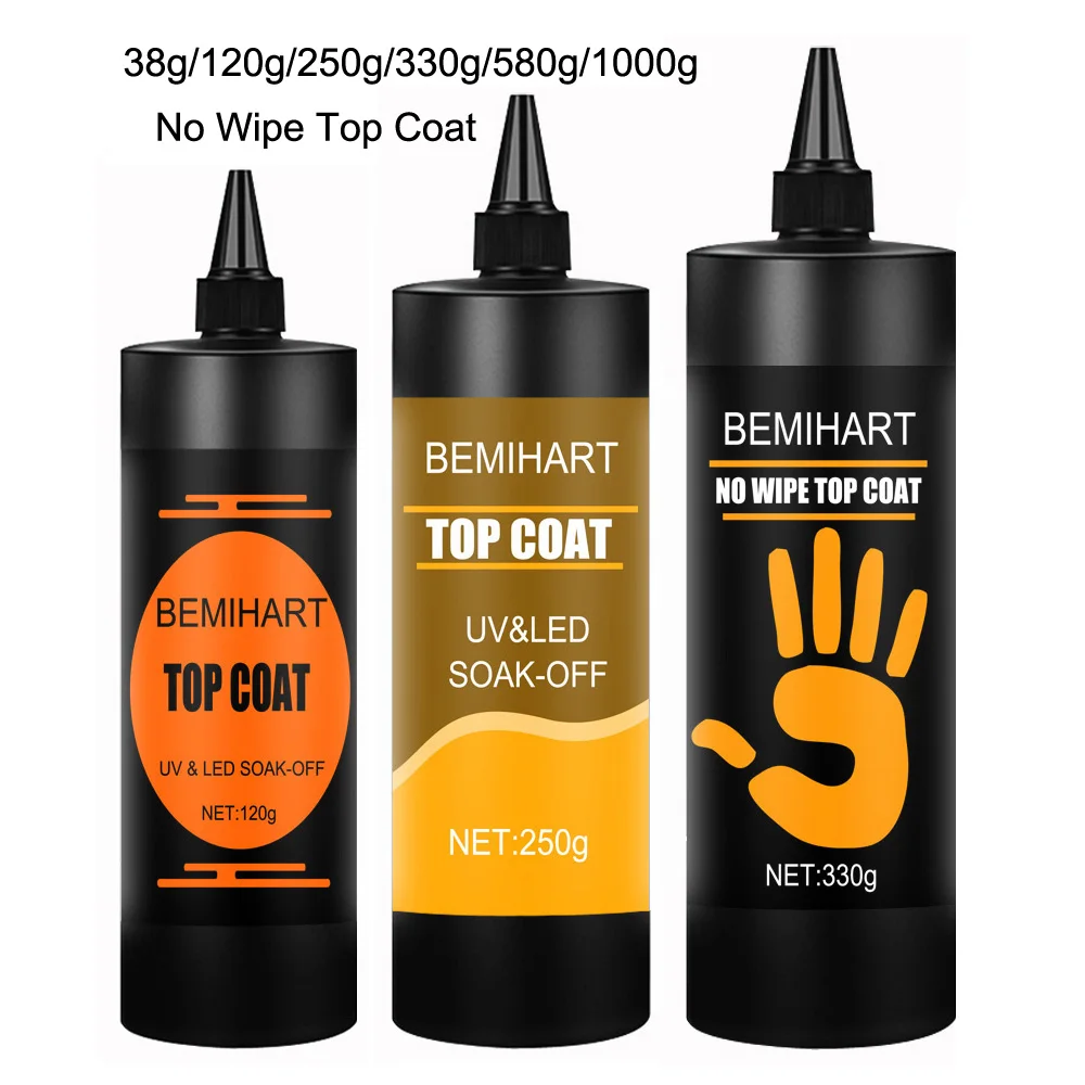 BEMIHARTRemovableTopCoatAntiYellowingNailPolishSealerUltimate