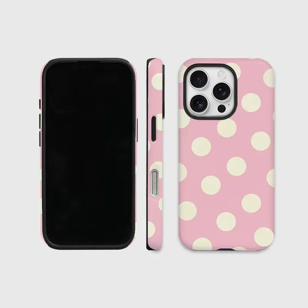 Luxury Retro Polka Dots Double-Layer Phone Case