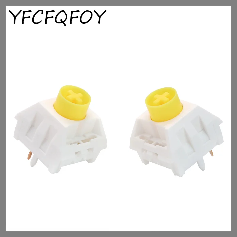 

Kailh Fried Egg V2 Switch RGB SMD Linear 60g Switches For Mechanical Keyboard MX Stem 5Pin Pom Self Lubricating Yellow