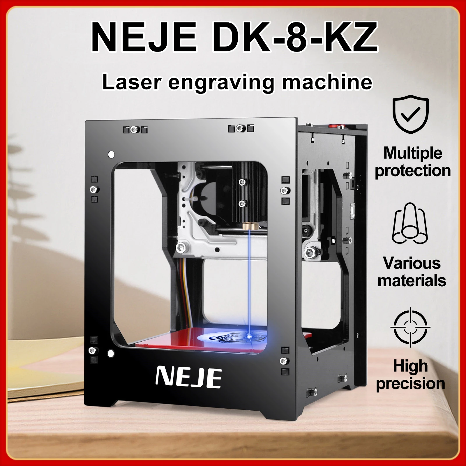 

NEJE CNC DIY Laser Engraving Machine KZ 3000mw kz1500mw kz 2000mw Fast Mini Logo Mark Printer Cutter Woodworking Wood Plastic
