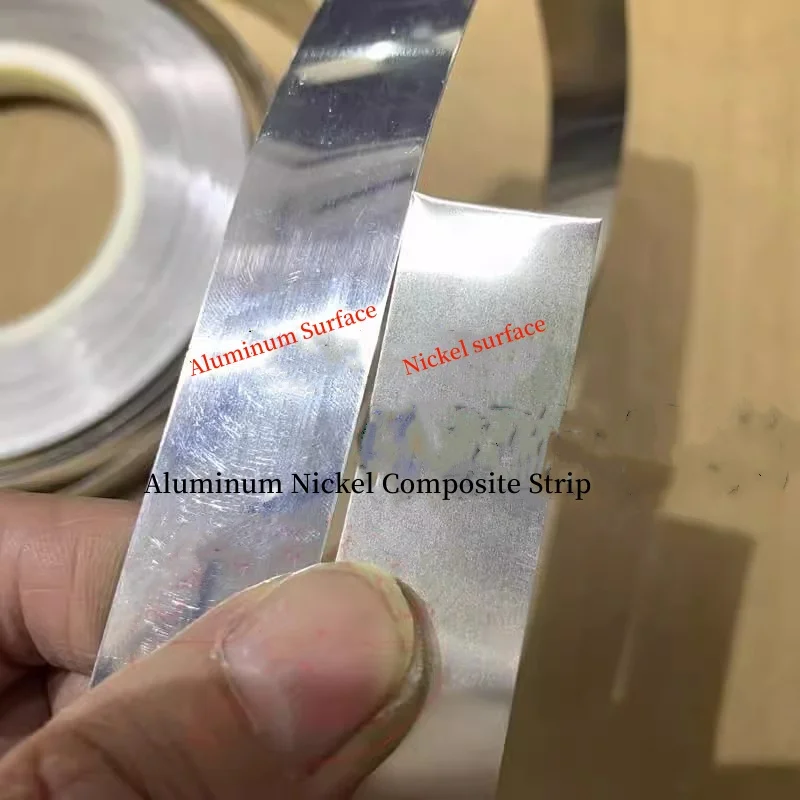 5 Meter Aluminum Nickel Composite Strip Aluminum Electrode N6 Lithium Battery Special Welding Plate Battery Spot Welding nickel strip aluminum welding rods