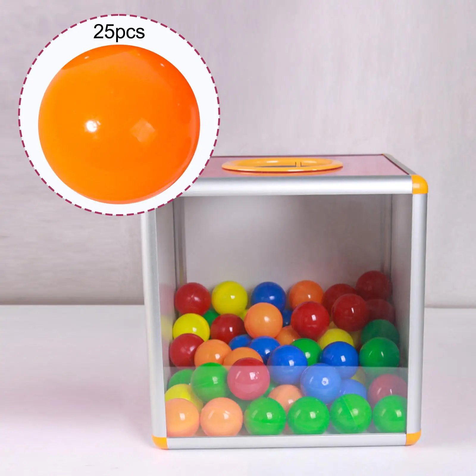 25x Bingo Ball Durable Replacement Fitments Lottery Balls Raffle Balls for Entertainment Market Traveling Household Camping