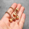 Dumbbell Fitness Gym Men Necklaces Stainless Steel Pendant Chain Women Simple Jewelry Hip Hop Punk Fashion Wholesale Dropshiping 5