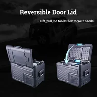 Réfrigérateur de voiture mini 18L, congélateur portable pour voiture 12V 24V DC, réfrigérateur à compresseur pour véhicule pour les aventures en plein air, glacière de camping 6