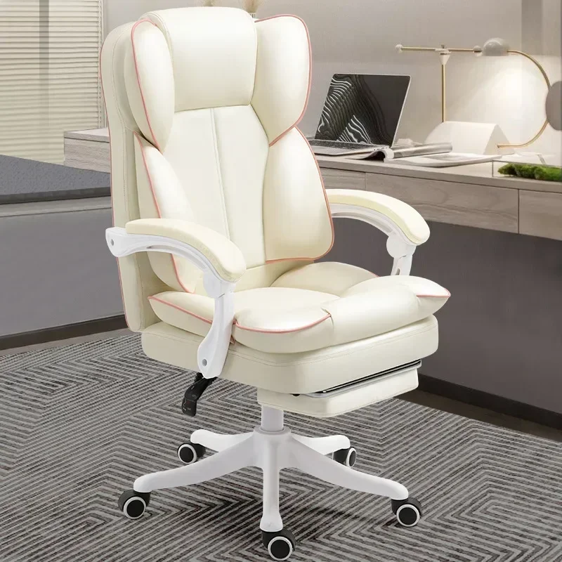 

AOLIVIYA Official Executive Chair Office Chair Study Chair Home Reclining Leather Anchor Live Streaming Lifting Seat Swive