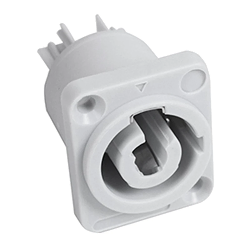 10PCS Powercon Connector 3 Pins 20A 250V Power Speaker Panel Socket Female for LED Screen Stage Lighting,Grey