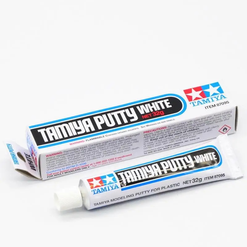 TAMIYA 87095 White Putty 1.1 oz(32g) Tube for Plastic Model Kits GMS  CUSTOMS HOBBY