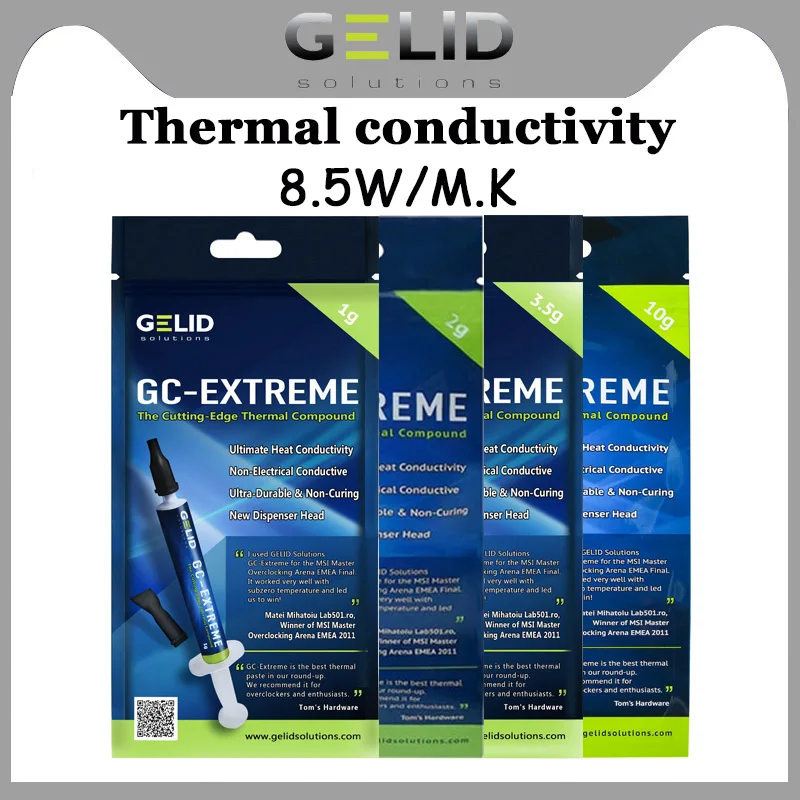 Gelid-extreme Vga Composto Processador Cooler Resfriamento Dissipador de Gesso Dissipador de Calor Ventilador Graxa Térmica pc Cpu Pasta Vga 2.0g 3.5g