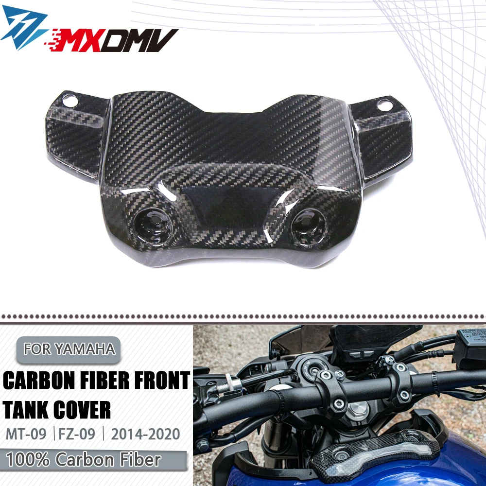 

100% 3K Pure Full Carbon Fiber For Yamaha MT09 FZ09 MT-09 FZ09 2013 -2020 Motorcycle Front Tank Cover Fairing