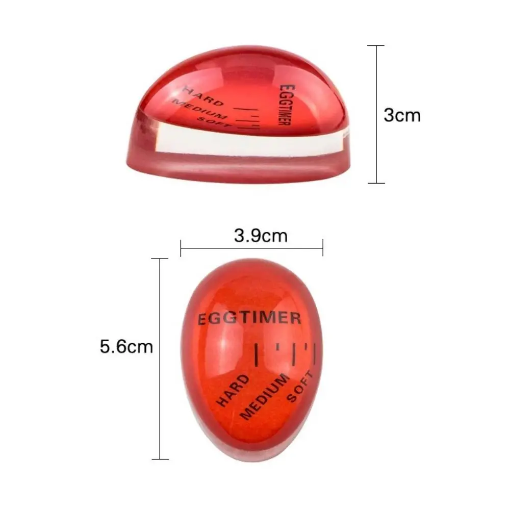 Description Picture 5 of item1PCS Cute Resin Boiled Egg Timer Colour Changing Visible Half Cooked Full Cooked Egg Cooker Kitchen Timer Tool
