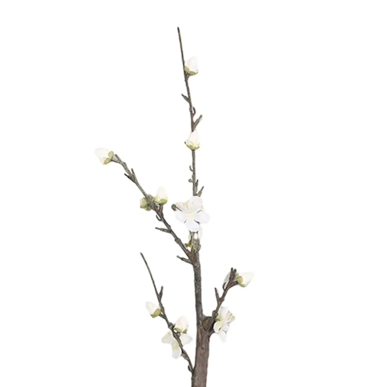 Faux Plum Bossom Flowers Long Stems Flowers Bouquet Artificial Plum Bossom Branches for Garden Wedding Party Hotel Home Bedroom