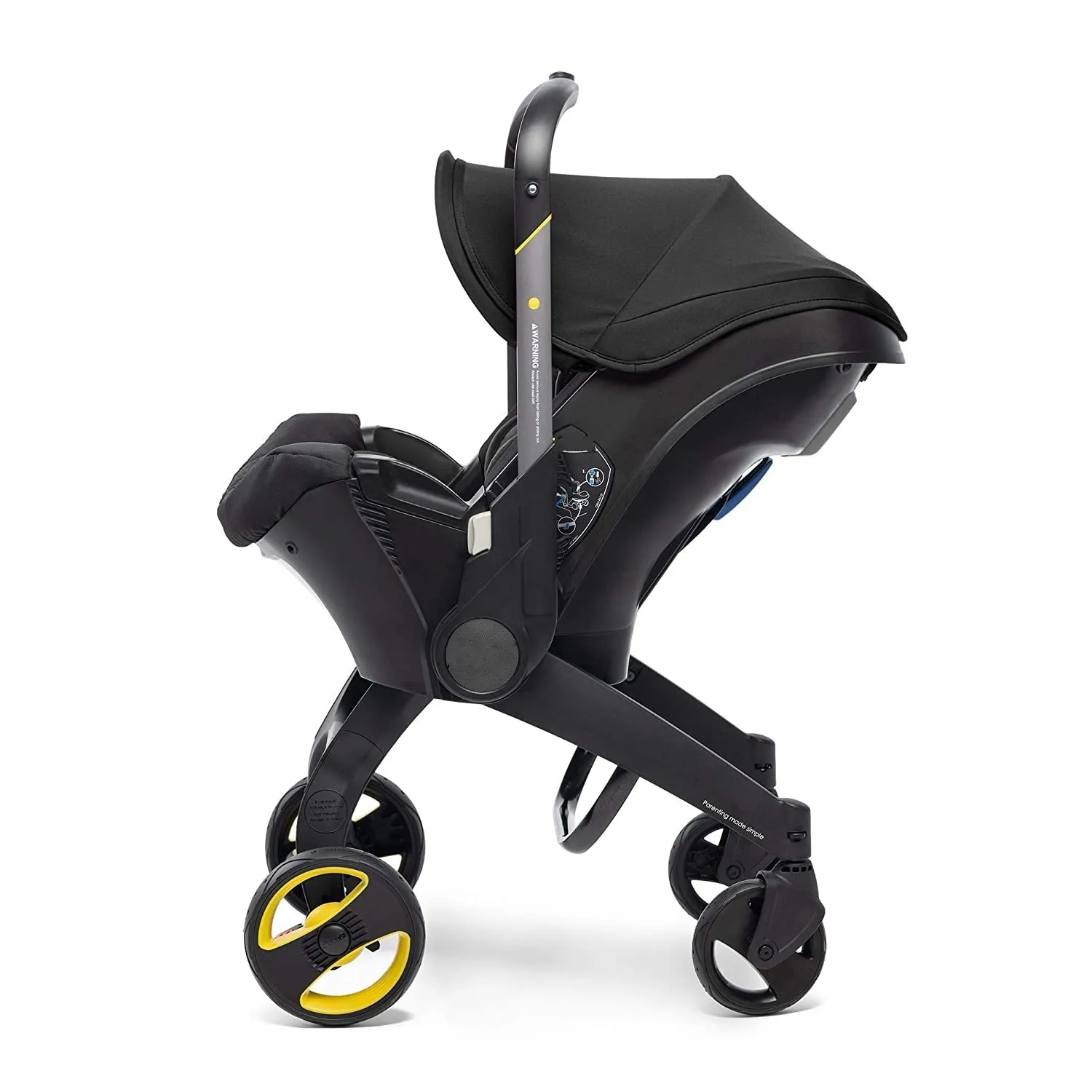 Passeggino 3-in-1 Sistema da Viaggio per Neonati, Carrozzina con Seggiolino Auto, Passeggino Panoramico Leggero per Bambini - immagine 3