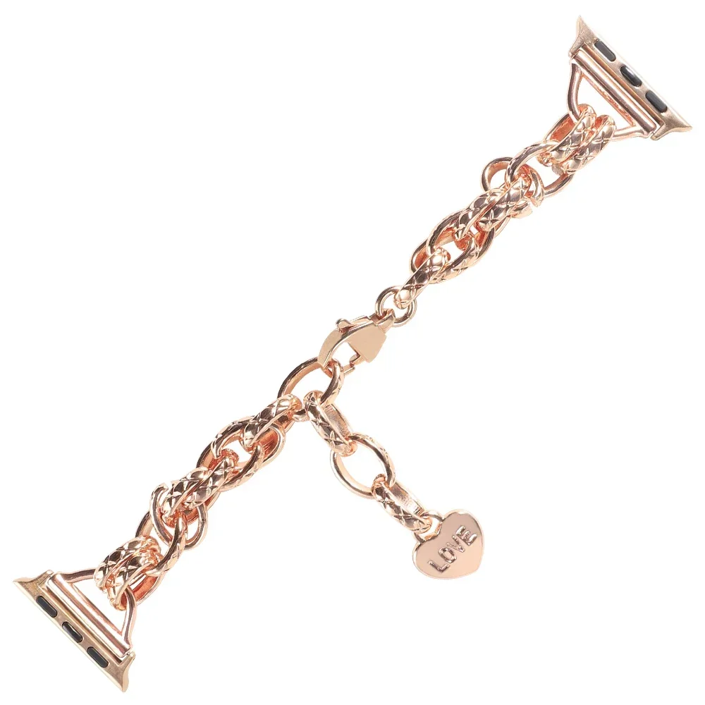 Steel Strap For Apple watch Ultra 49mm band 7 6 se 44mm 45mm 42 luxury bracelet for iWatch series 9 8 3 4 5 40mm 38 41mm correa