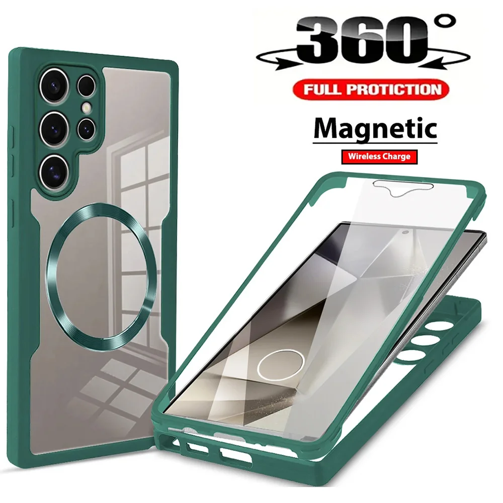 Magsafe 360° Full Body Magnetic Phone Case with Enhanced Protection