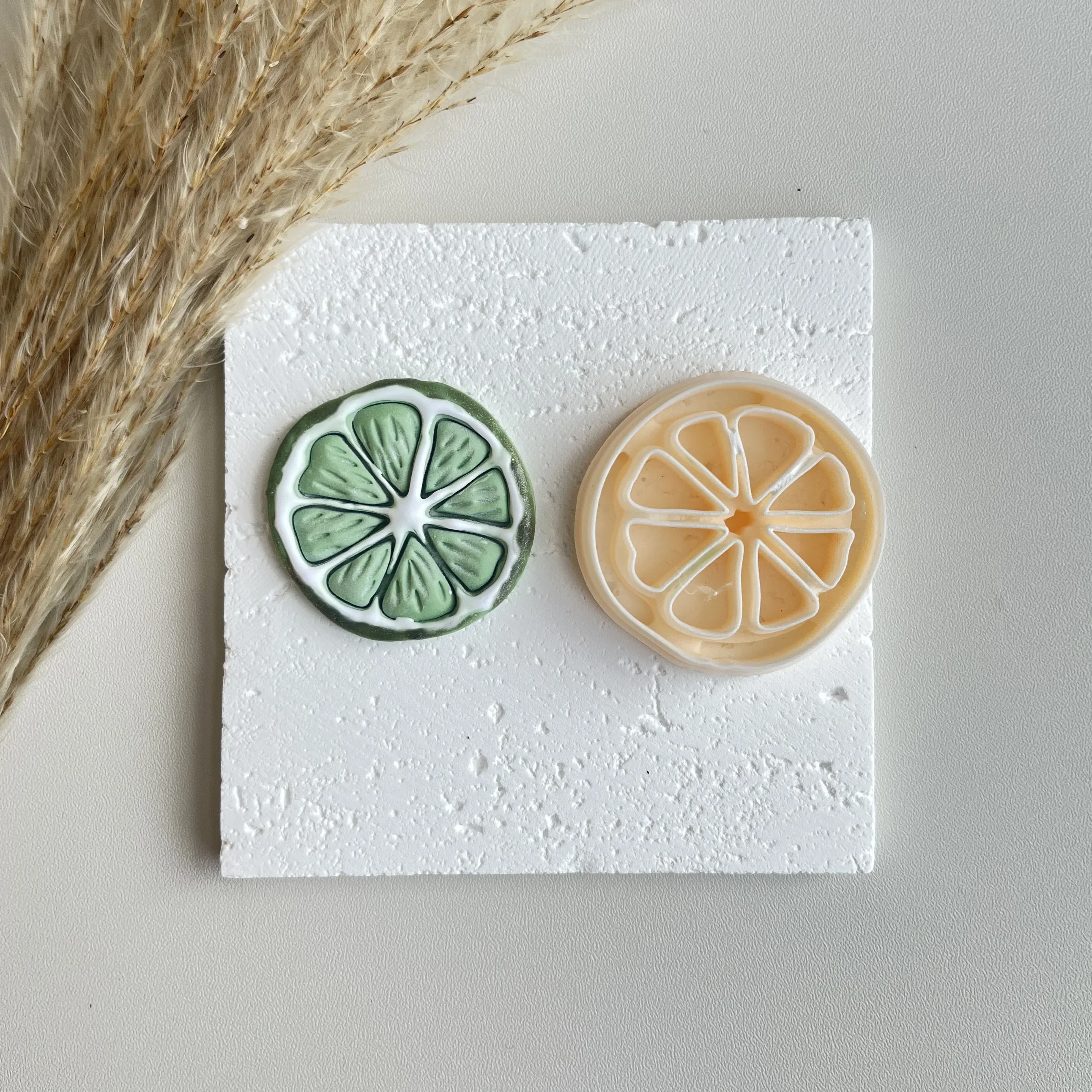 

Lemon Slice Polymer Clay Molds Beautiful Fruit Slice Series Cutting Mold Cutter For DIY Earrings Jewelry Badge Decoration Making