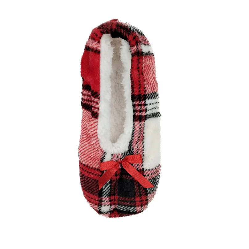 

Рождественские плюшевые пушистые тапочки, женские зимние теплые мягкие Нескользящие домашние женские забавные туфли, домашние пушистые та...