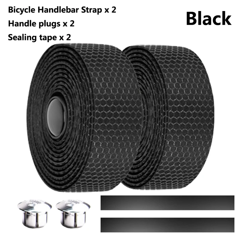 1 pair Bicycle Handlebar Tape Grips Shock Absorber Non-Slip Road Bike Handle Bar Tapes EVA Cycling Tape Wrap Bicycle Accessories