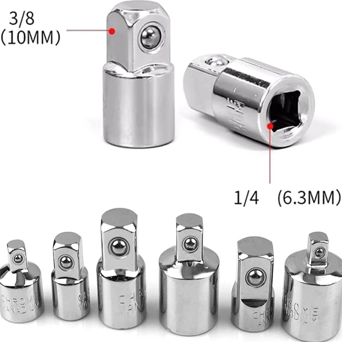 6pcs Ratchet Wrench Converter 2