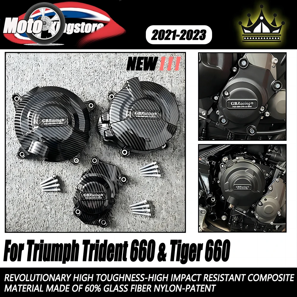 

2023 660 For Triumph Trident 660 & Tiger 660 2021 2022 2023 GB Racing Motorcycles Engine Protective Cover