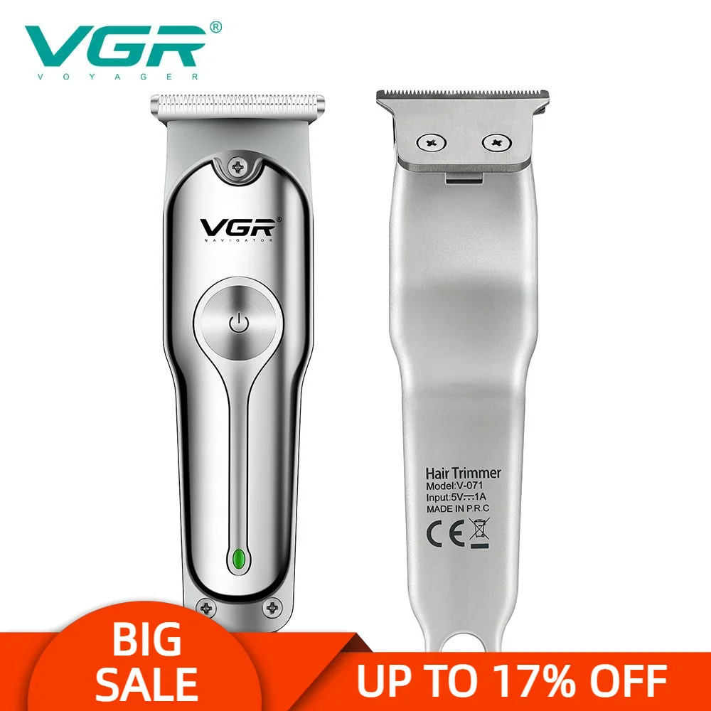 VGR 071 Hair Clipper Professional Personal Care Rechargeable Trimmer Barber For 0 Knife Head Machine Haircut Tool V071 nuclear radiation detector x ray professional radioactive household ionization personal dose alarm geiger counter