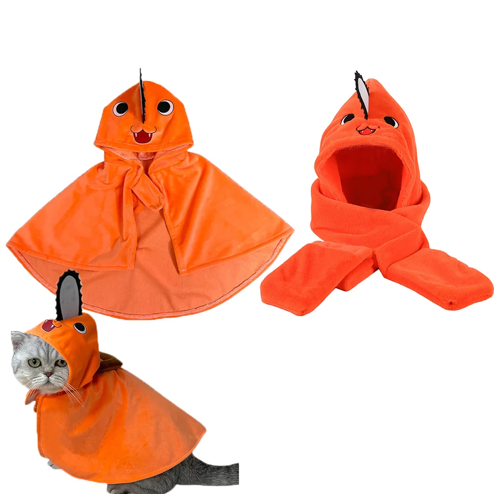 

Chainsaw Man Pochita Cat Cosplay Cloak Cape For Pet Cosplay Costumes Pochita Scarf Roleplay Accessory