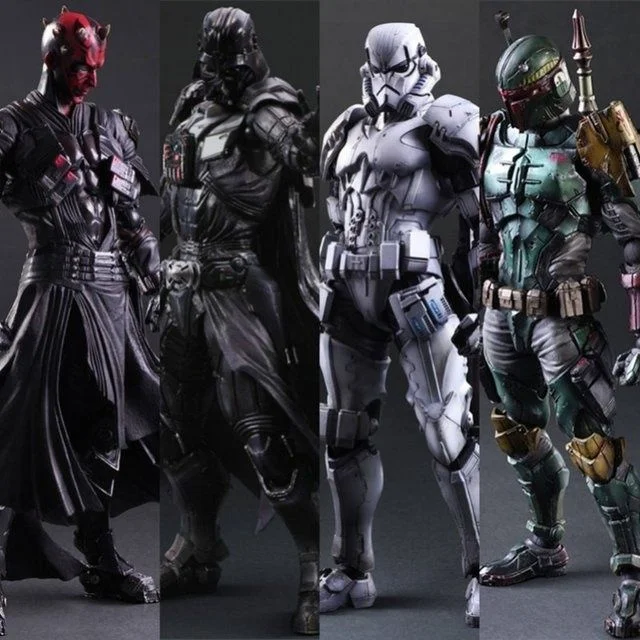 

Marvel Play Arts Kai Star Wars Figure Boba Fett Darth Vader Stormtrooper Maul Movable Figure Model Toys Collection toy Gift