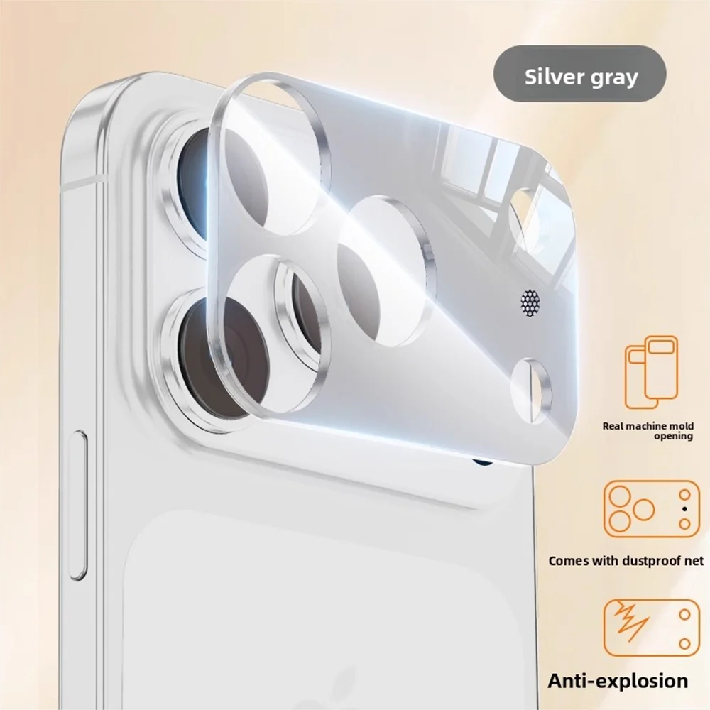Couvercle de Protection pour appareil photo en aluminium et métal, couverture complète pour iPhone 17 Pro Max, anti-rayures, capuchon de Protection d'objectif en verre haute définition