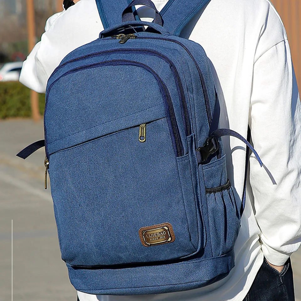 Old Style Canvas Travel Backpack Korean Version Men And Women's Outdoor Tactical Training High-Capacity Campus Student Backpack