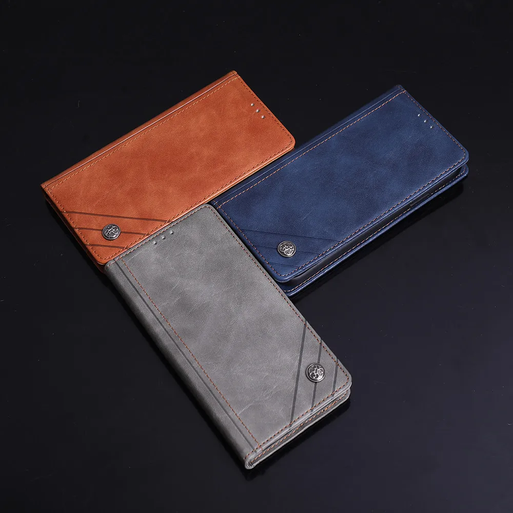 Premium Flip Magnetic Leather Back Case Cover