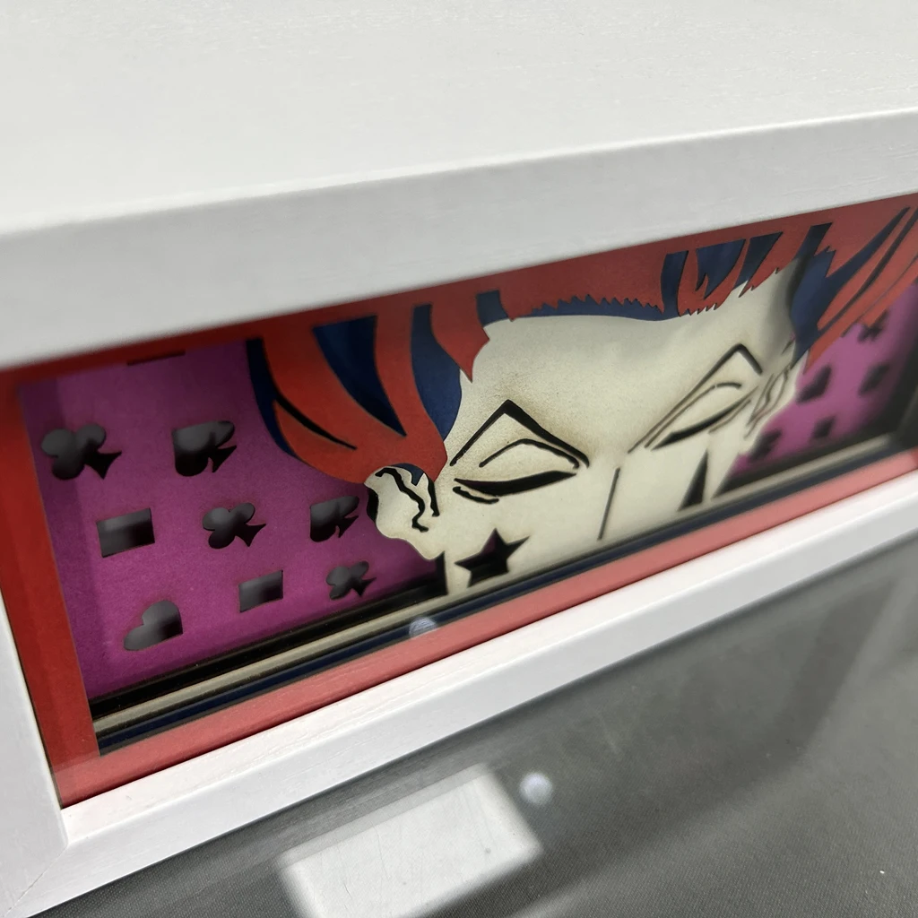 Paper Cut Anime Led Light Box Hunter X Hunter Hisoka Lightbox for Bedroom Decor Nightlight Cool Birthday Gift Table Lamps HXH 4