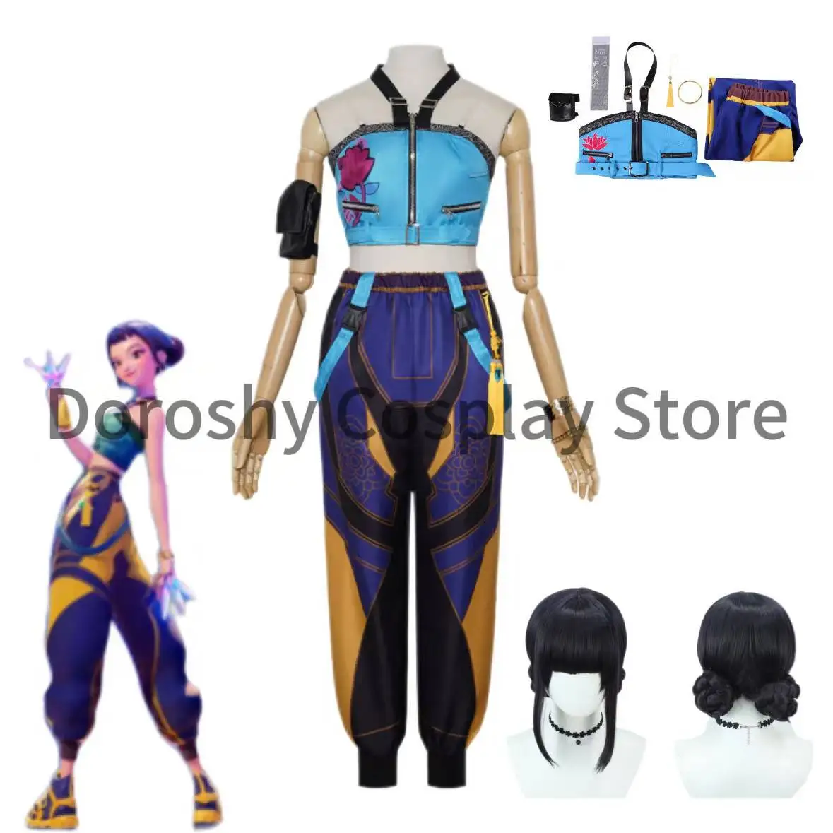Kpop Demon Hunters Costume Kids Zoey KPop Demon Hunters Cosplay Costume Women's Halloween Carnival Party Suit Kpop Demon Hunters Zoey Costume