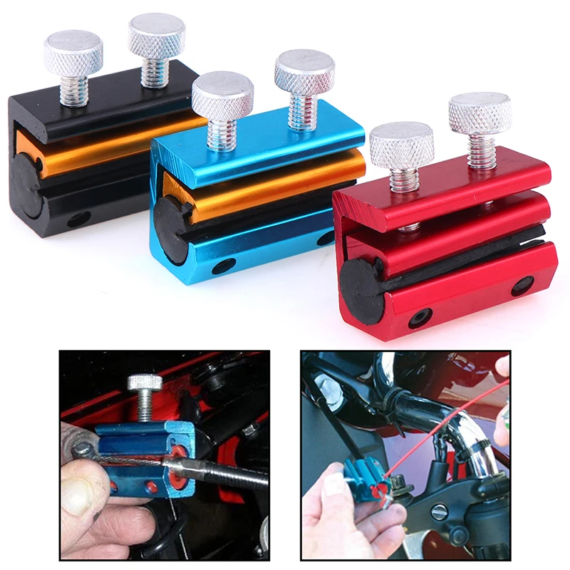 1pcs Motorcycle Aluminium Cable Lube Tool Lubrication Wire Oiler Brake Line Motorcycle Wire Oiler And High Quality