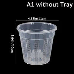 Transparent Breathable Flowerpot Garden Planter with Drainage Holes (A1)