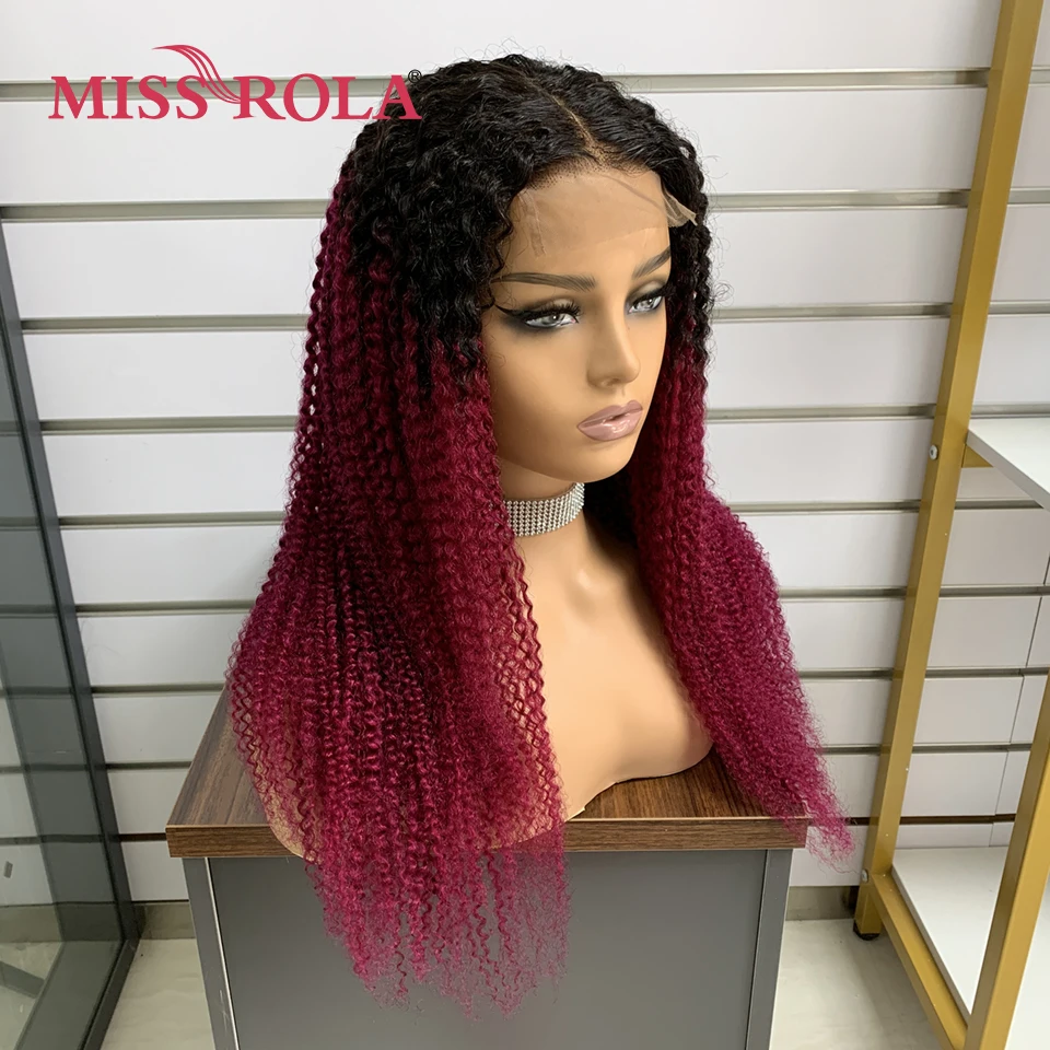Miss Rola Brasilianische Echthaar-Lockenperücken, 180 % Dichte, 4 x 4 Spitzenverschluss-Perücke, verworrene lockige Haarperücke, Remy, vorgezupft, mit Babyhaar – Detail 6