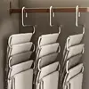 Five-layer stainless steel trouser rack,used for wardrobe storage, suitable jeans and trousers, space-saving design 5