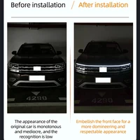 150cm LED Daytime Running Light Scan Starting Car Hood Decorative Lights DRL Auto Engine Hood Guide Decorative Ambient Lamp 12V 3