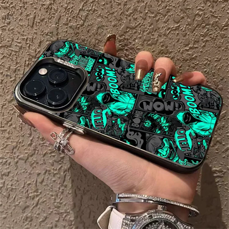 Blackened Clown Style Shockproof Phone Case with Bumper Protection