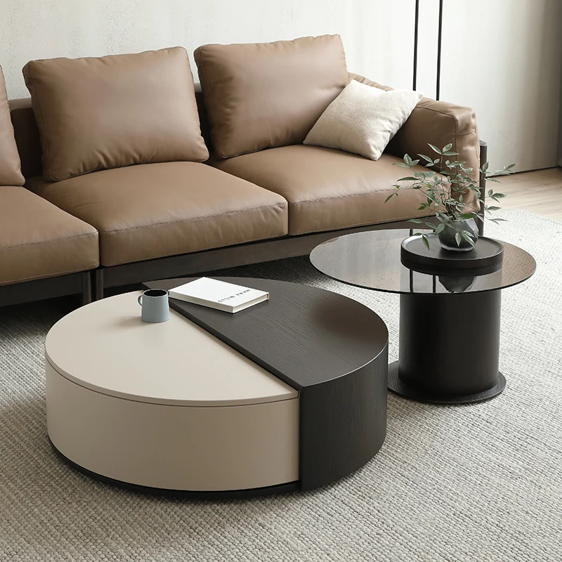 

Modern Round Small Coffee Table Design Minimalist Style Decoration Coffee Table Living Room Schminktisch House Hall Furniture