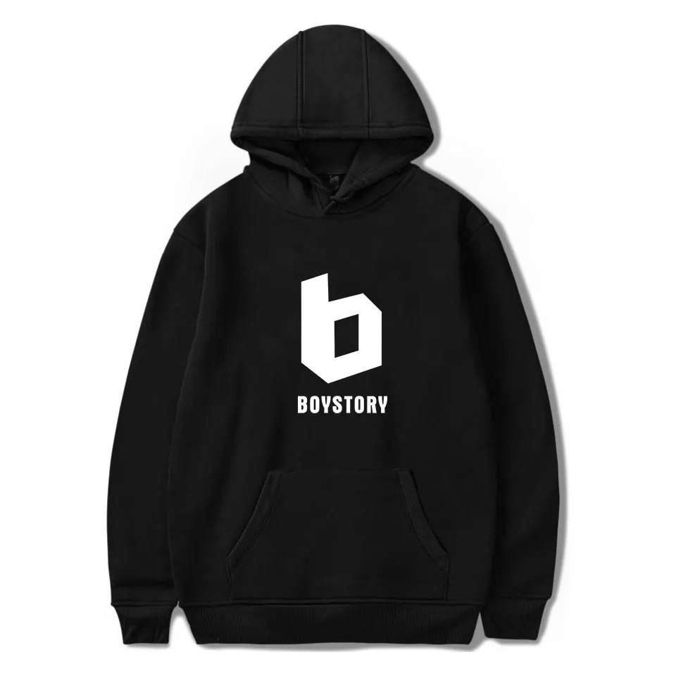 

Boystory Hoodies Men Women Boystory Print Red White Sweatshirt Kpop Tops Casual Pullover Streetwear Moletom Women's tracksuit