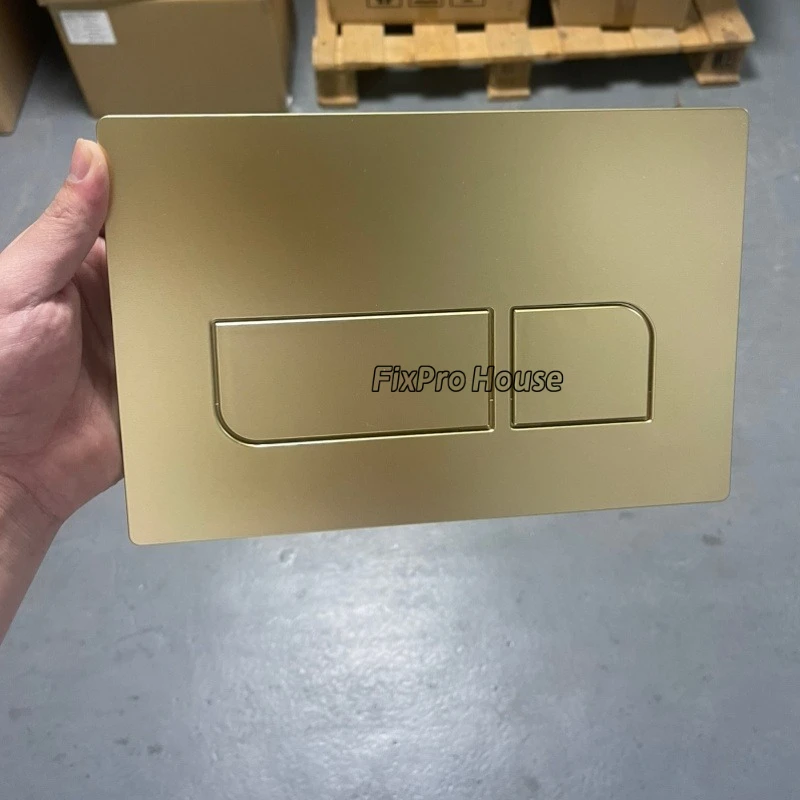 แผ่นกระตุ้นระบบชำระล้างแบบกดสองปุ่มสีทอง สำหรับถังพักน้ำแบบซ่อน ใช้ได้กับรุ่น 115.770 Geberit Sigma01/20/30/50 สำหรับ UP300/UP320 1