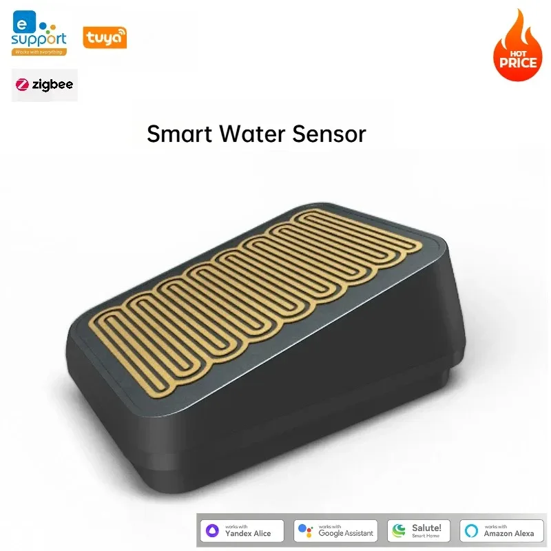 เซ็นเซอร์ตรวจจับฝนไร้สาย eWelink Zigbee สำหรับภายนอกอาคาร ระบบตรวจจับน้ำรั่ว IP66 กันน้ำ ควบคุมผ่านแอป รองรับ Alice 1